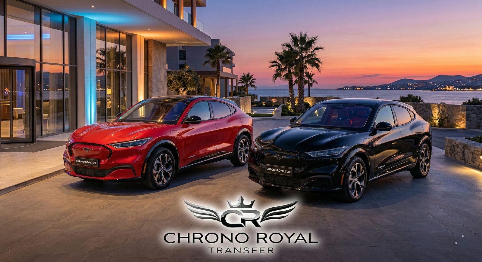 Chrono Royal Transfer Mustang Mach-E fleet